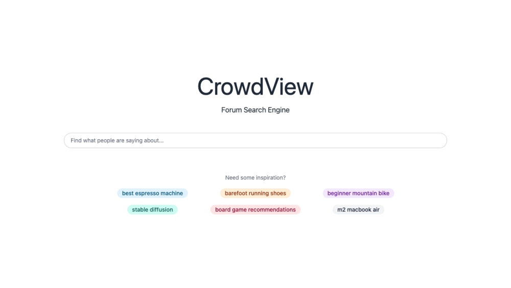 CrowdView interface