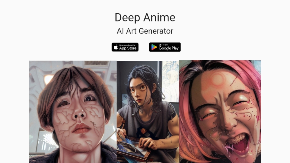 Deep Anime interface